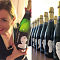 Individualisierter Champagner, Portrait-Illustrationen